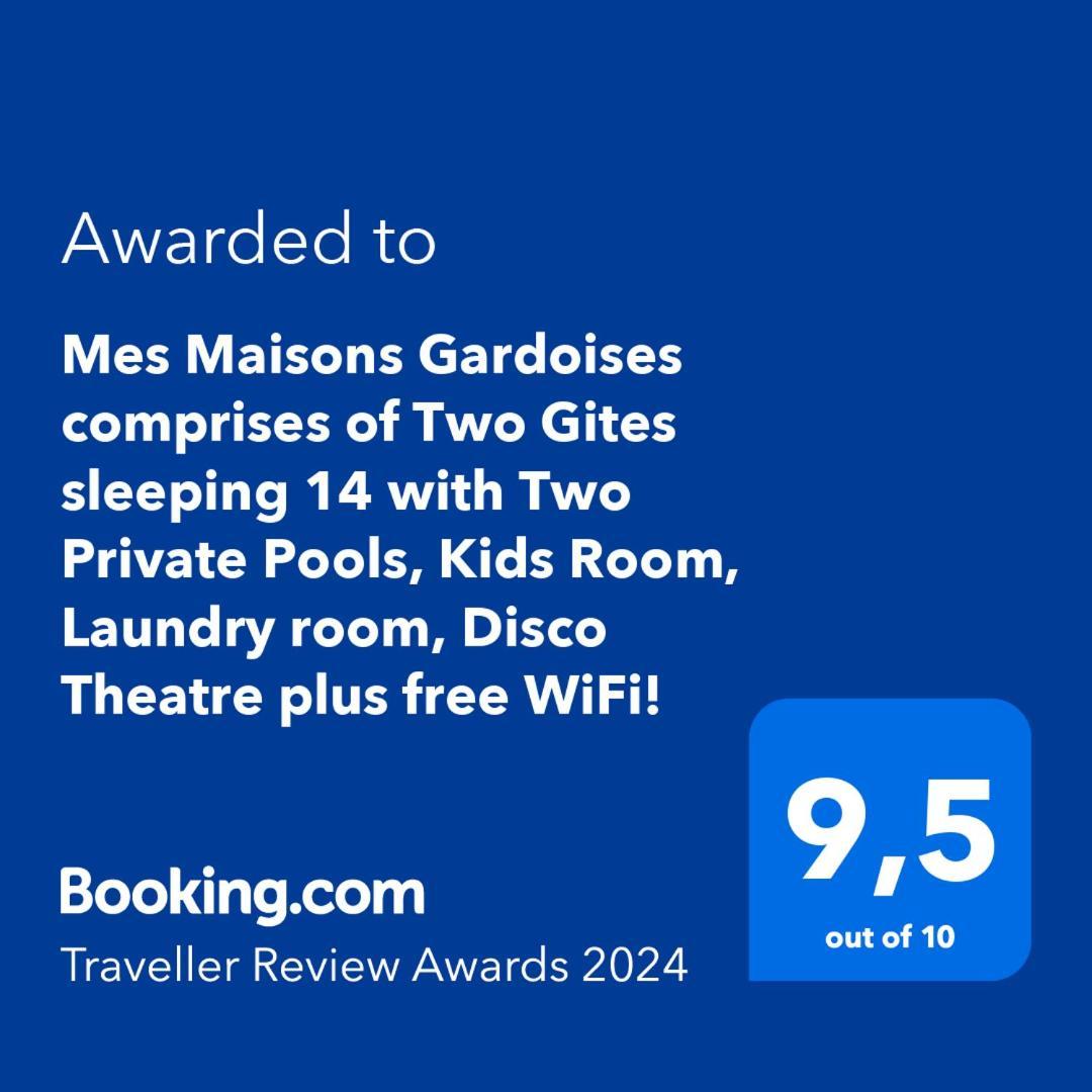 Mes Maisons Gardoises, Two Gites Sleeping 13 With Two Private Pools, Kids Room, Laundry, Disco, Free Wifi, Linen And Dog'S Are Welcome Gagnières Exteriér fotografie
